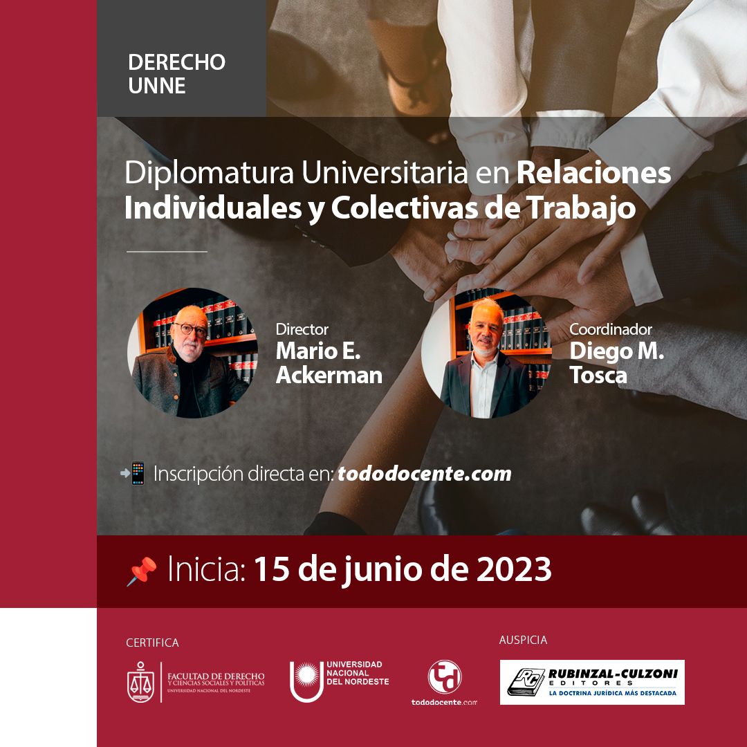 Diplomatura Universitaria en Relaciones Individuales y Colectivas del Trabajo