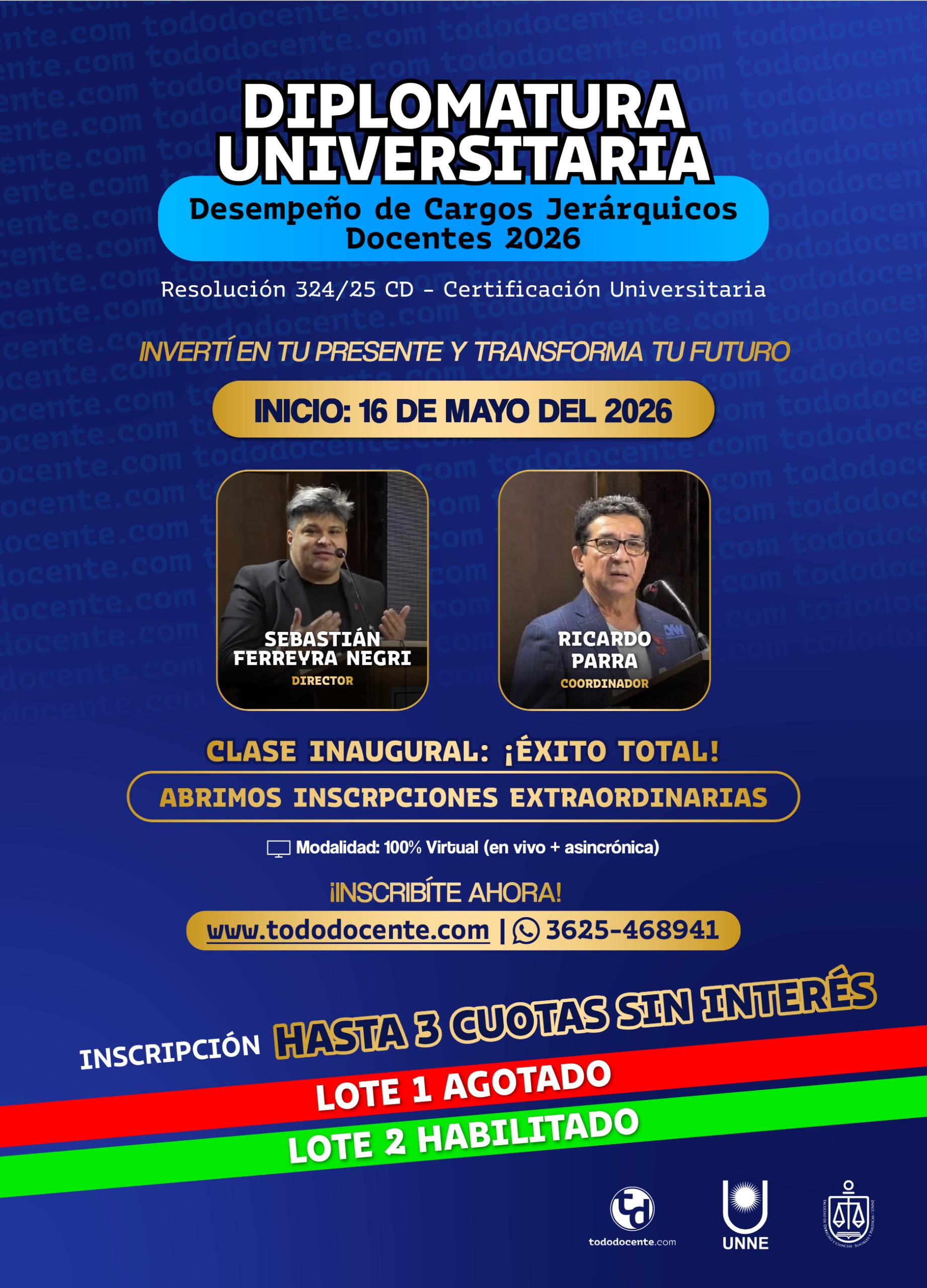 Diplomatura Universitaria – Desempeño de Cargos Jerárquicos Docentes 2026