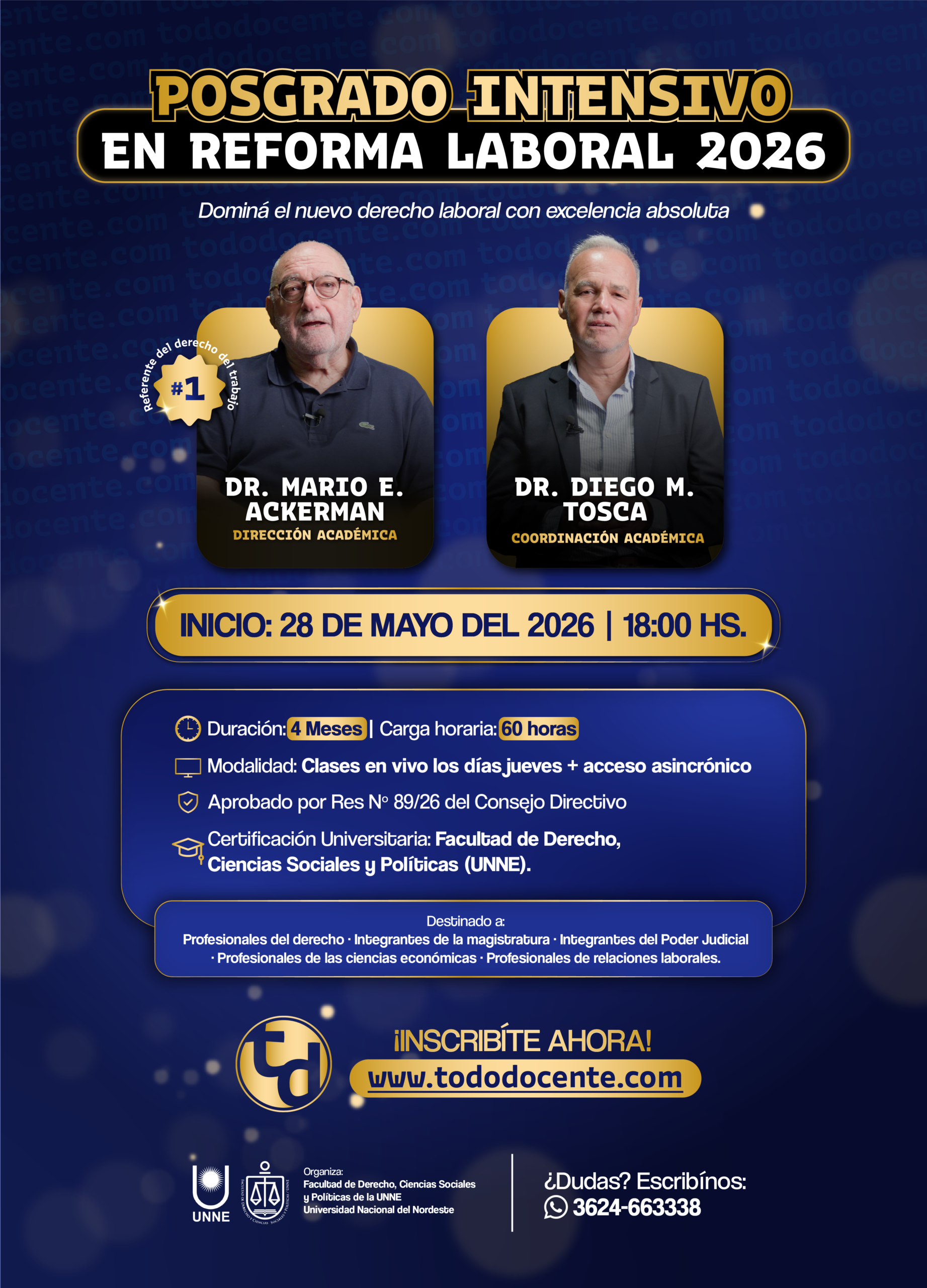 POSGRADO INTENSIVO EN REFORMA LABORAL 2026